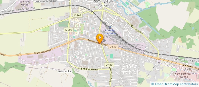 localisation de l'entreprise FINANCIERE SAPG  ROMILLY-SUR-SEINE