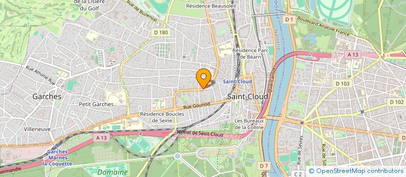 localisation de l'entreprise FINANCIERE SAVIER à SAINT-CLOUD