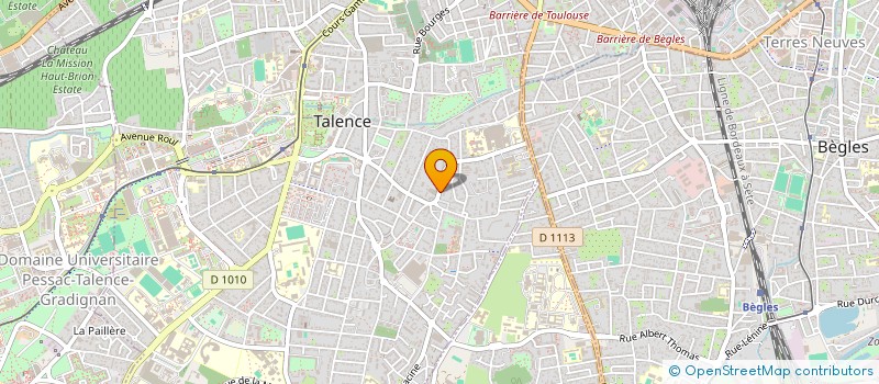 localisation de l'entreprise FINANCIERE SC à TALENCE