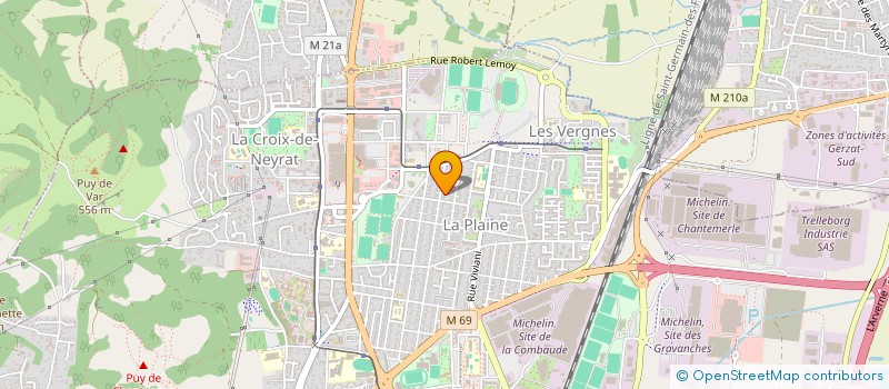 localisation de l'entreprise FINANCIERE SECHAL  CLERMONT-FERRAND