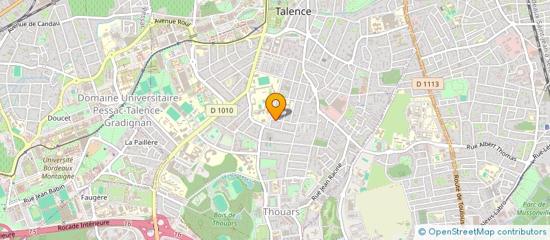 localisation de l'entreprise FINANCIERE SERVAS  TALENCE