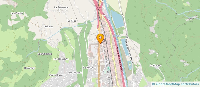 localisation de l'entreprise FINANCIERE SEVAN  SALLANCHES