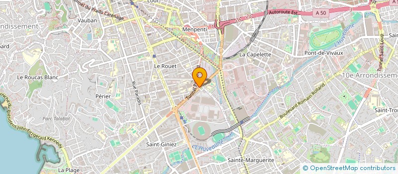 localisation de l'entreprise FINANCIERE SF  MARSEILLE