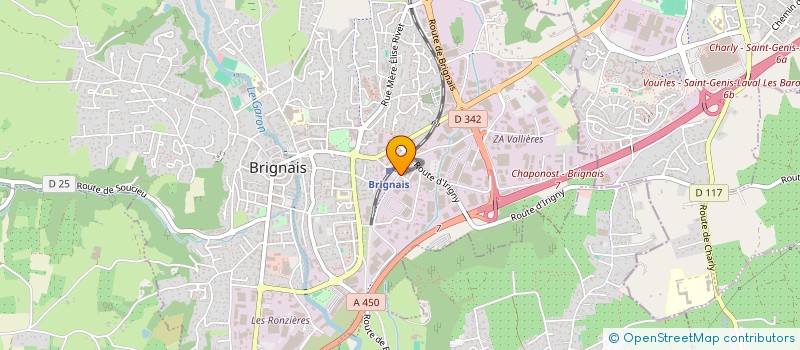 localisation de l'entreprise FINANCIERE SLGL  BRIGNAIS