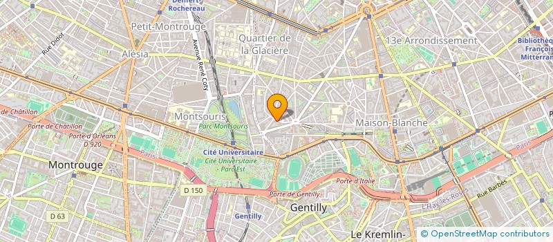 localisation de l'entreprise FINANCIERE SLH  PARIS