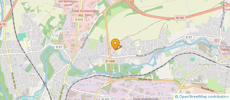 localisation de l'entreprise FINANCIERE SODATEC à RUELLE-SUR-TOUVRE