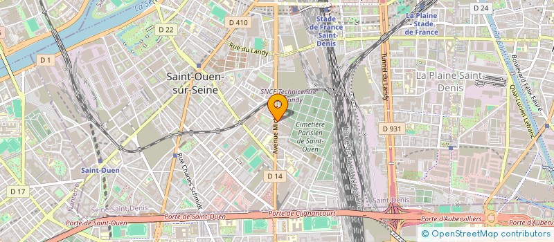 localisation de l'entreprise FINANCIERE SOLOLA à SAINT-OUEN-SUR-SEINE