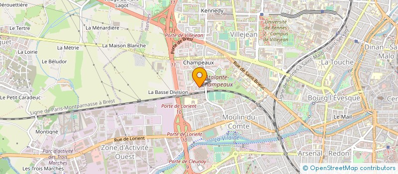 localisation de l'entreprise FINANCIERE SOLSTICE  RENNES