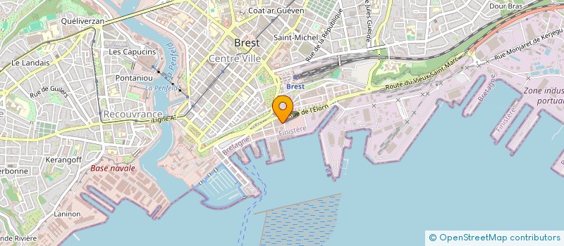 localisation de l'entreprise FINANCIERE SPARFEL à BREST