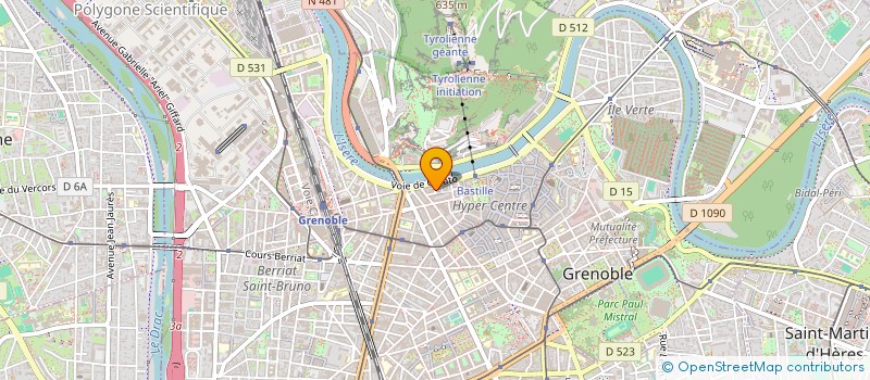 localisation de l'entreprise FINANCIERE TEAM MENDUNI à GRENOBLE