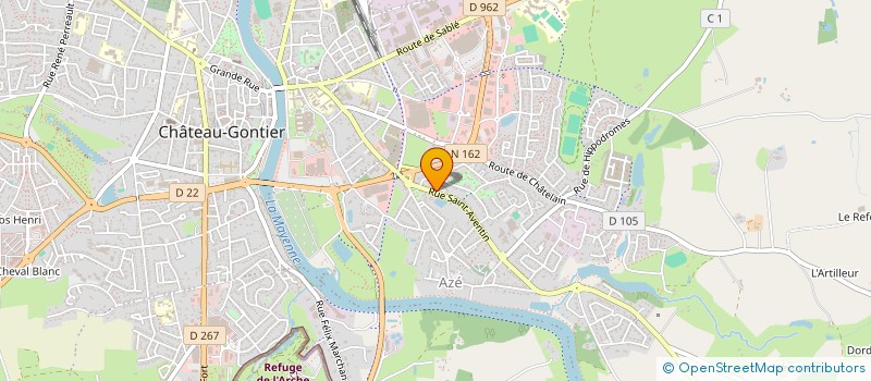 localisation de l'entreprise FINANCIERE THEVENET à CHATEAU-GONTIER-SUR-MAYENNE