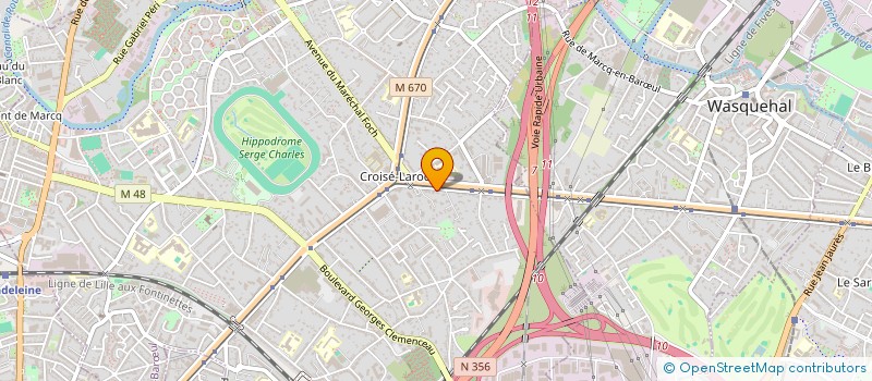 localisation de l'entreprise FINANCIERE THILO à MARCQ-EN-BARŒUL
