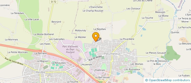 localisation de l'entreprise FINANCIERE THOSACLE  PLEUMELEUC