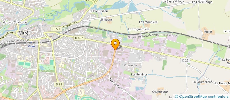 localisation de l'entreprise FINANCIERE TIEGEZH  VITRE