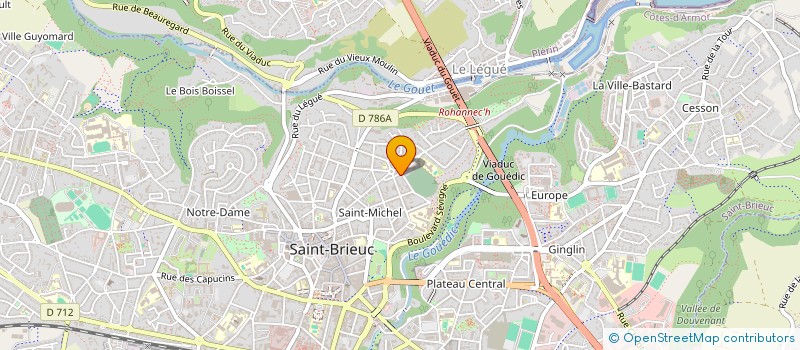 localisation de l'entreprise FINANCIERE TLF à SAINT-BRIEUC