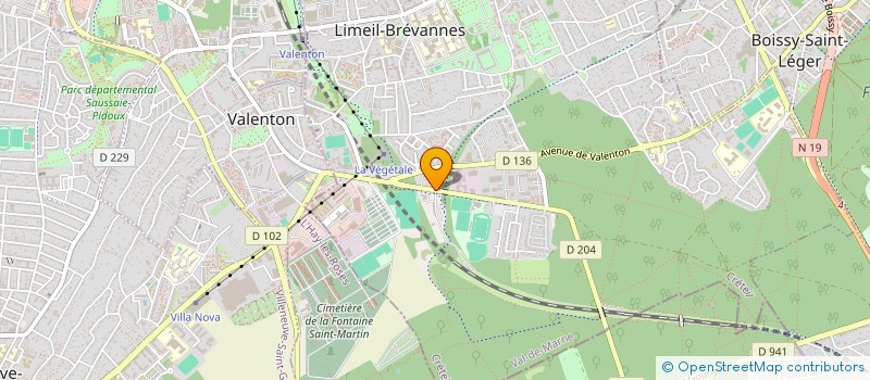 localisation de l'entreprise FINANCIERE TRAVAUX PUBLICS  LIMEIL-BREVANNES