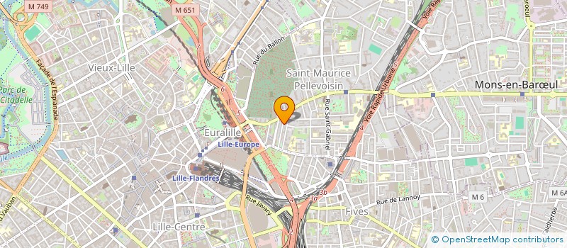 localisation de l'entreprise FINANCIERE TRIO à LILLE