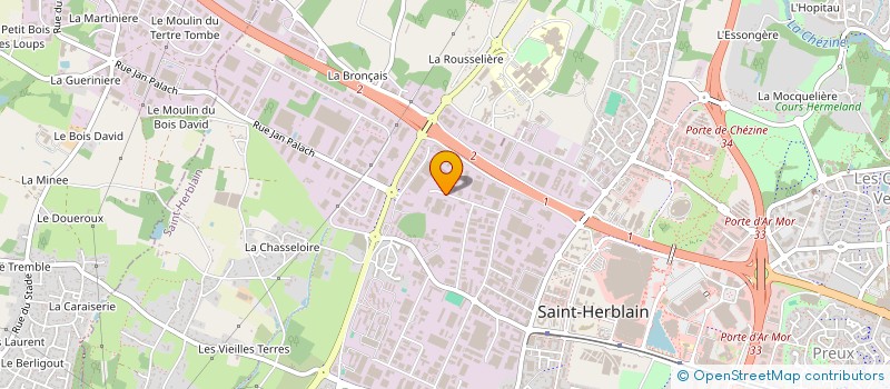 localisation de l'entreprise FINANCIERE TSL à SAINT-HERBLAIN
