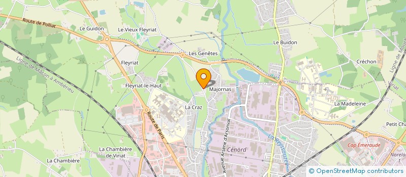 localisation de l'entreprise FINANCIERE TWS  VIRIAT