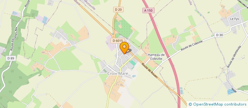 localisation de l'entreprise FINANCIERE TYSS  CROIX-MARE