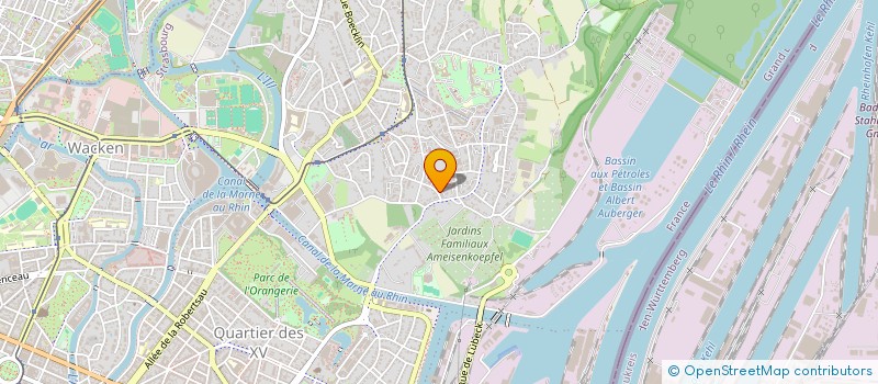 localisation de l'entreprise FINANCIERE UETTWILLER à STRASBOURG