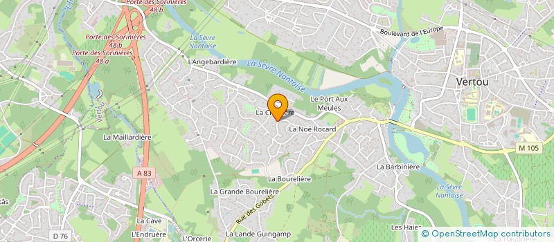 localisation de l'entreprise FINANCIERE UHABIA  VERTOU