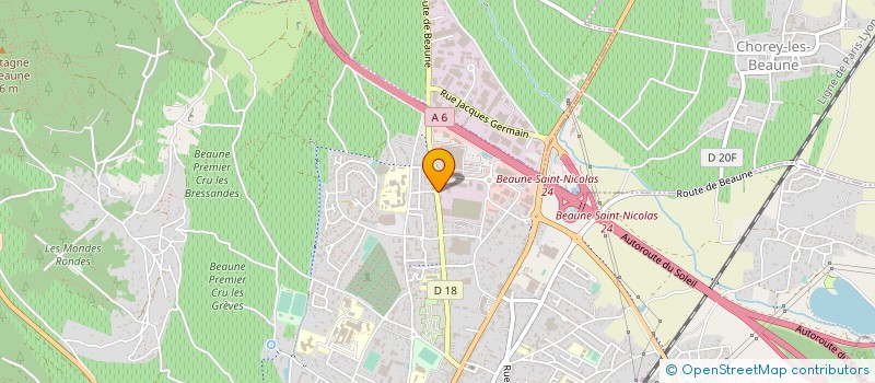 localisation de l'entreprise FINANCIERE V. VINATIER à BEAUNE