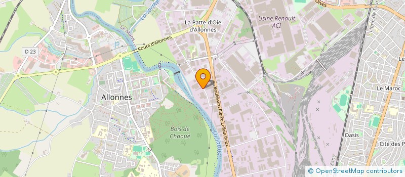 localisation de l'entreprise FINANCIERE VALCAN à LE MANS