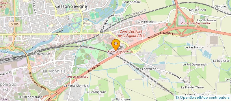 localisation de l'entreprise FINANCIERE  VALERO  CESSON-SEVIGNE