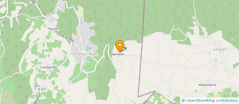 localisation de l'entreprise FINANCIERE VEM  ORGNAC L'AVEN