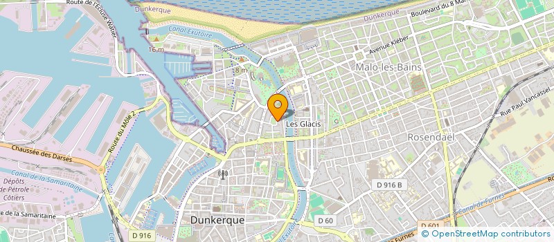 localisation de l'entreprise FINANCIERE VERNE à DUNKERQUE