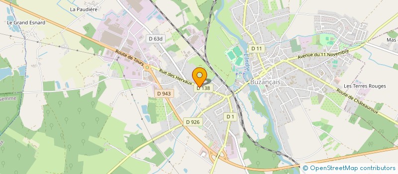 localisation de l'entreprise FINANCIERE VILMAF à BUZANCAIS
