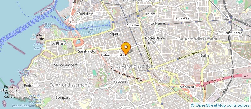 localisation de l'entreprise FINANCIERE VIP HDR  MARSEILLE