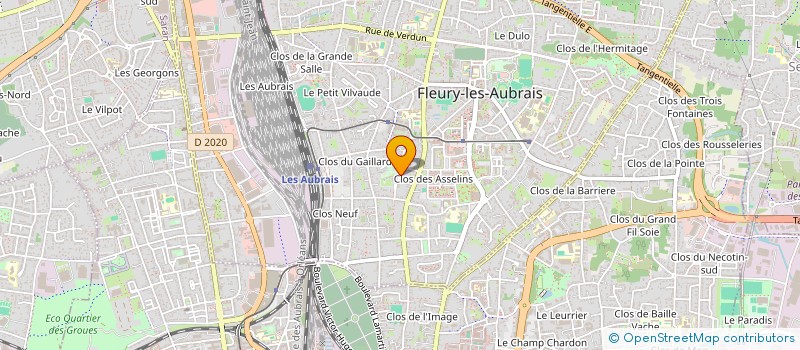 localisation de l'entreprise FINANCIERE VIRGILE ABRAHAM à FLEURY-LES-AUBRAIS