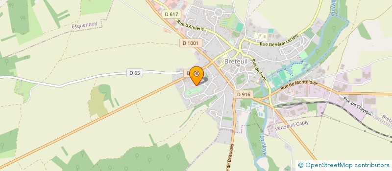 localisation de l'entreprise FINANCIERE WATTIN  BRETEUIL