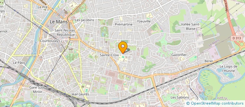 localisation de l'entreprise FINANCIERE WB  LE MANS