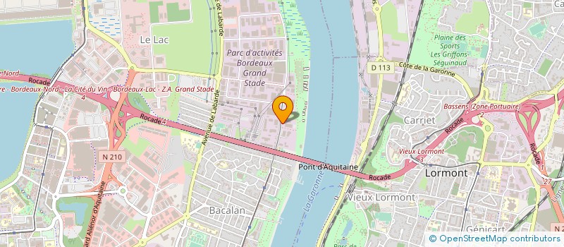 localisation de l'entreprise FINANCIERE XJL  BORDEAUX