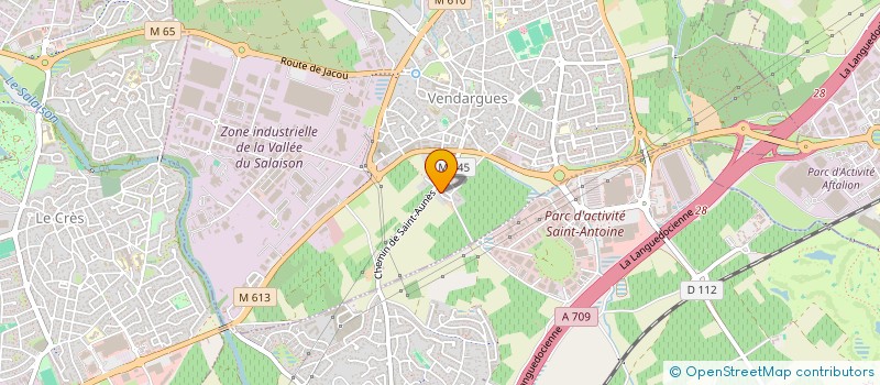 localisation de l'entreprise FINANCIERE Y.S.  SAINT-AUNES