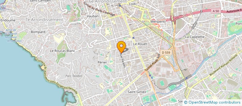 localisation de l'entreprise FINANCIERE YA à MARSEILLE