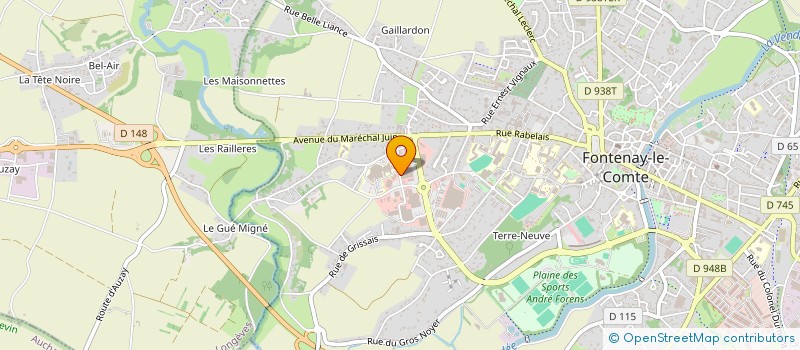 localisation de l'entreprise FINANCIERE YANI à FONTENAY-LE-COMTE