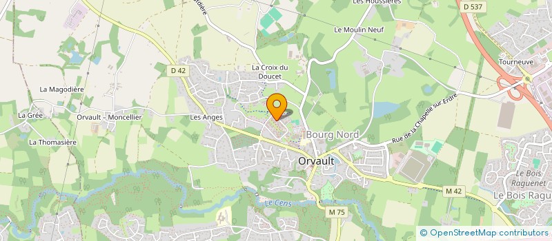 localisation de l'entreprise FINANCIERE YFA à ORVAULT
