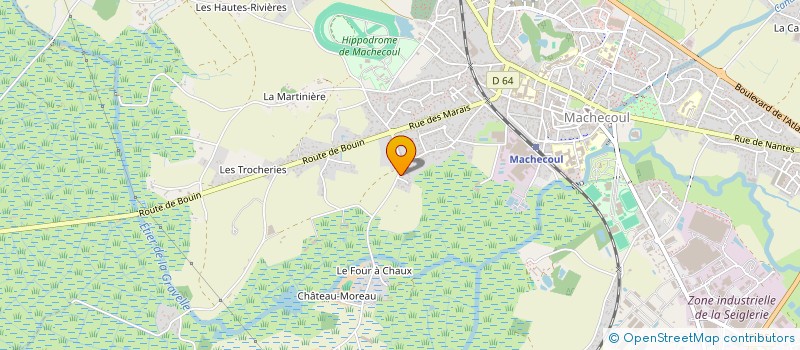 localisation de l'entreprise FINANCIERE YGS  MACHECOUL-SAINT-MEME