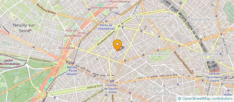 localisation de l'entreprise FINANCIERE YRP  LEVALLOIS-PERRET