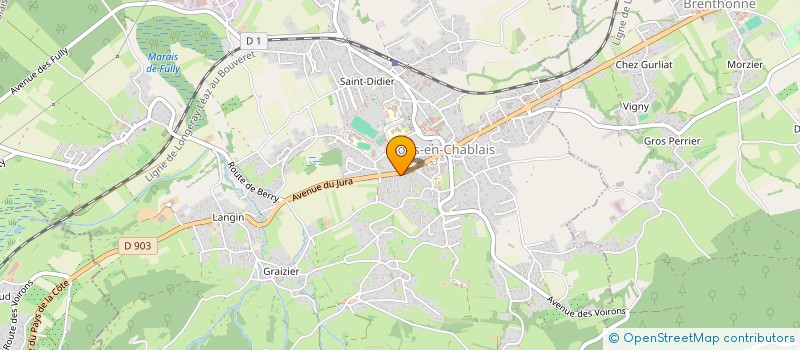 localisation de l'entreprise FINANILLE  BONS-EN-CHABLAIS