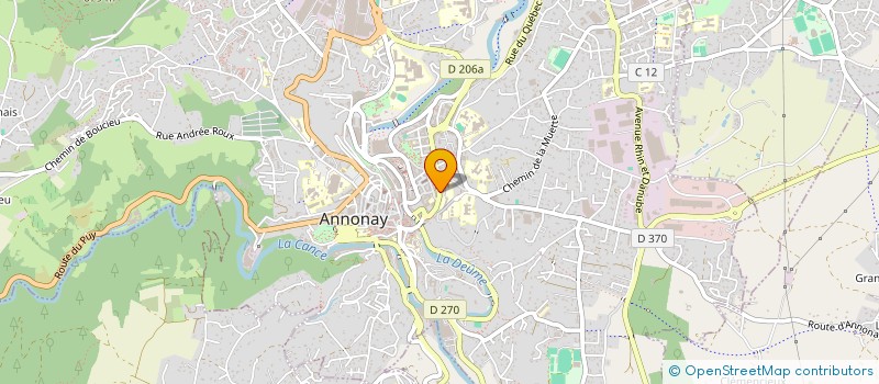 localisation de l'entreprise FINANSEJ à ANNONAY