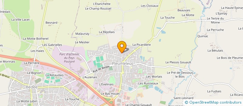 localisation de l'entreprise FINANVAT à BEDEE