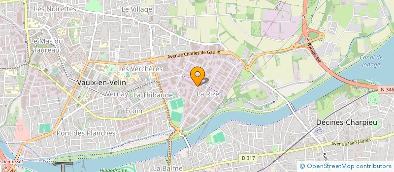 localisation de l'entreprise FINANZIARE LCB  VAULX-EN-VELIN
