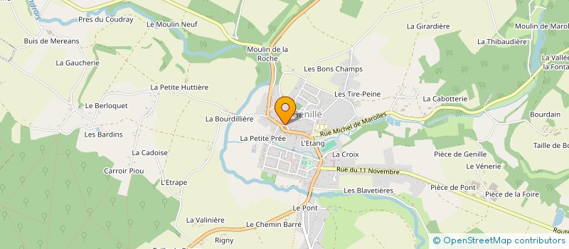 localisation de l'entreprise FINAPIERRE  GENILLE