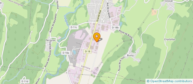 localisation de l'entreprise FINAPLAST  IZERNORE