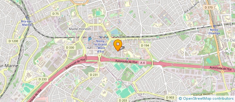 localisation de l'entreprise FINAPOR  NOISY-LE-GRAND